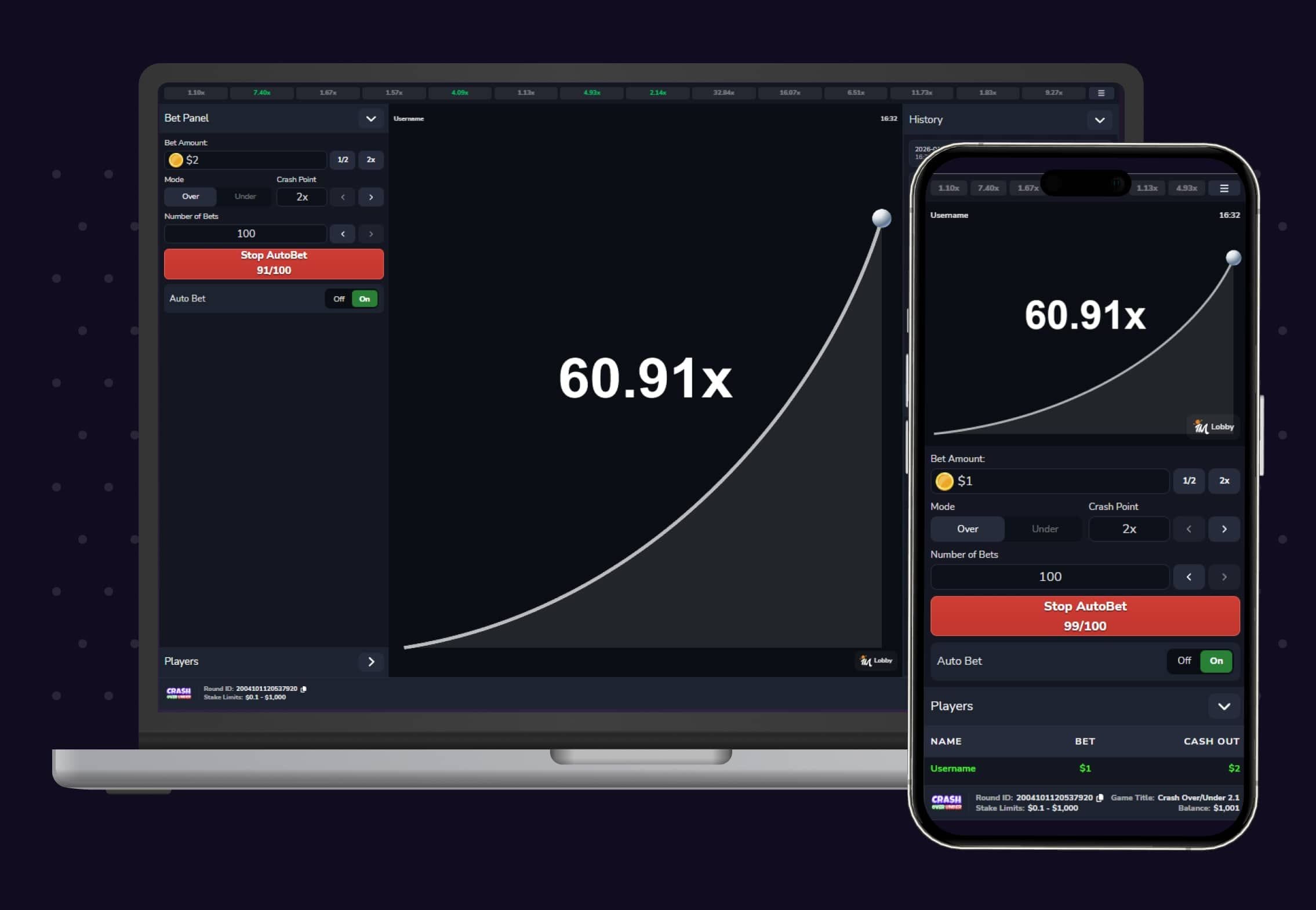 Crash Over/Under - Overview Gameplay Image