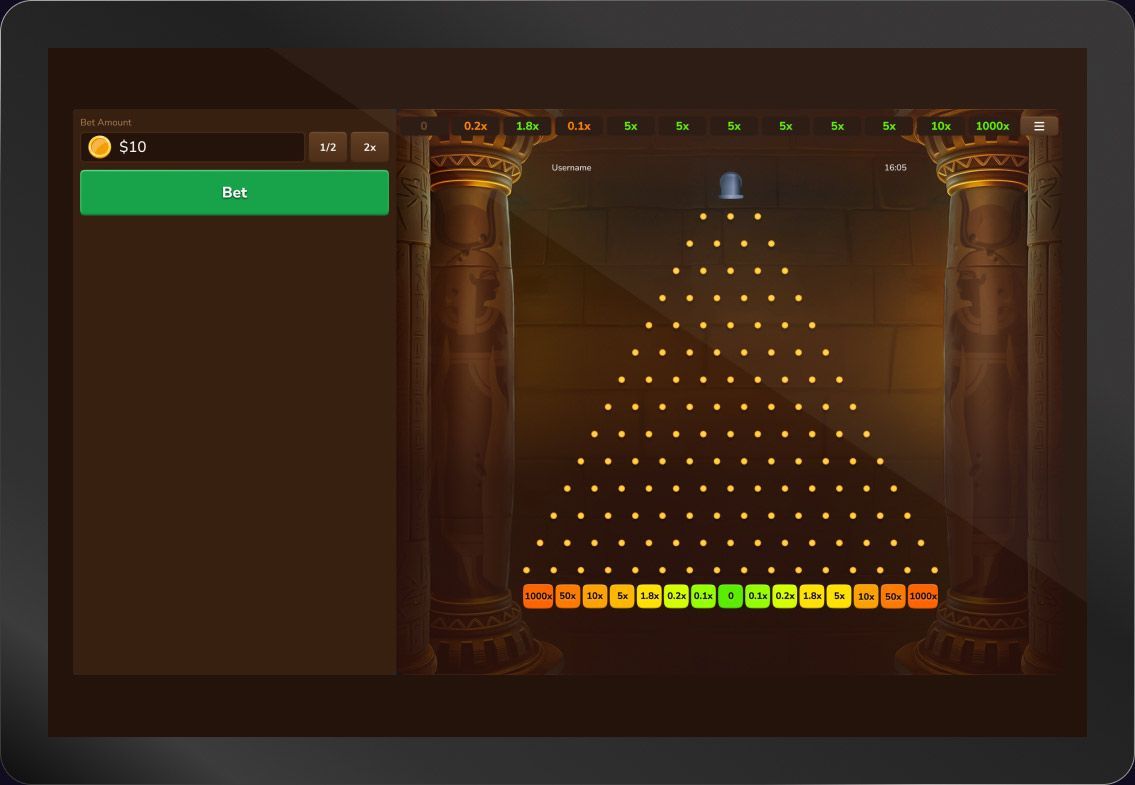 Plinko Egypt - Overview Gameplay Image